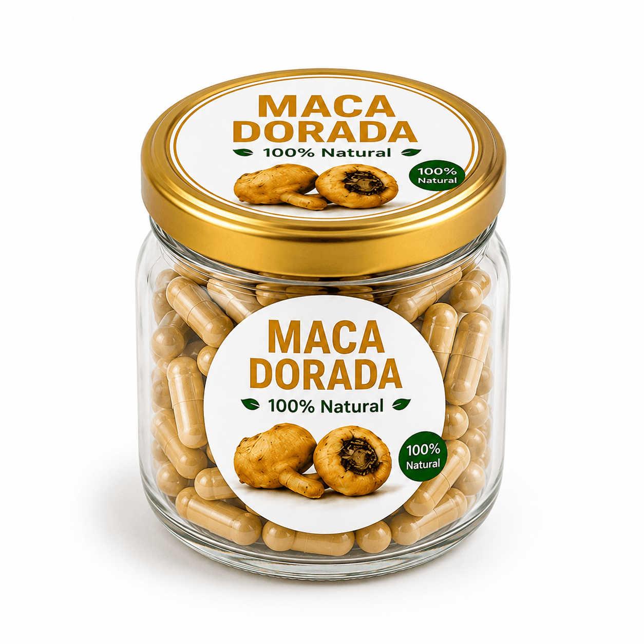 MACA DORADA DE 100 CÁPSULAS
