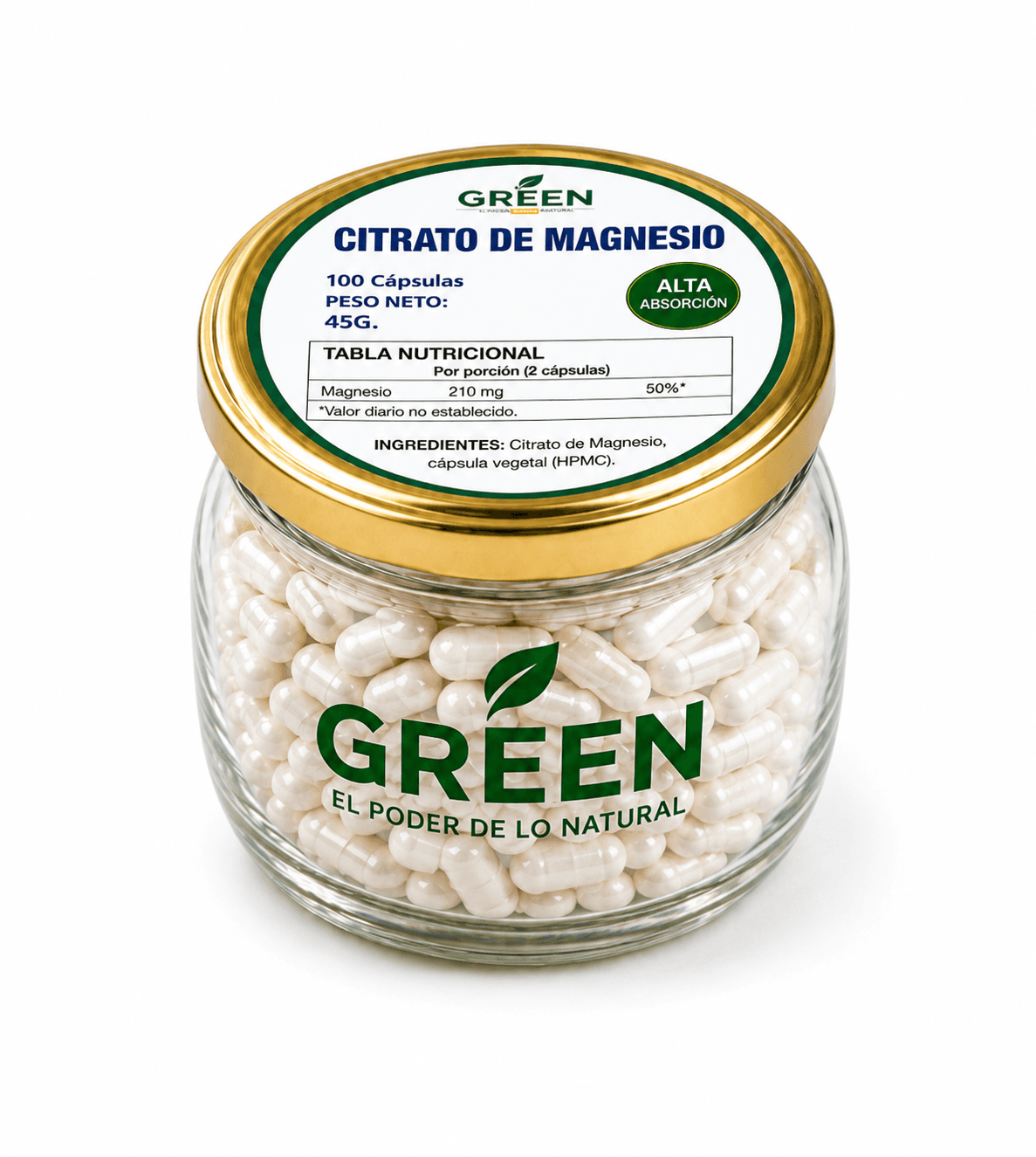 CITRATO DE MAGNESIO DE 100 CÁPSULAS