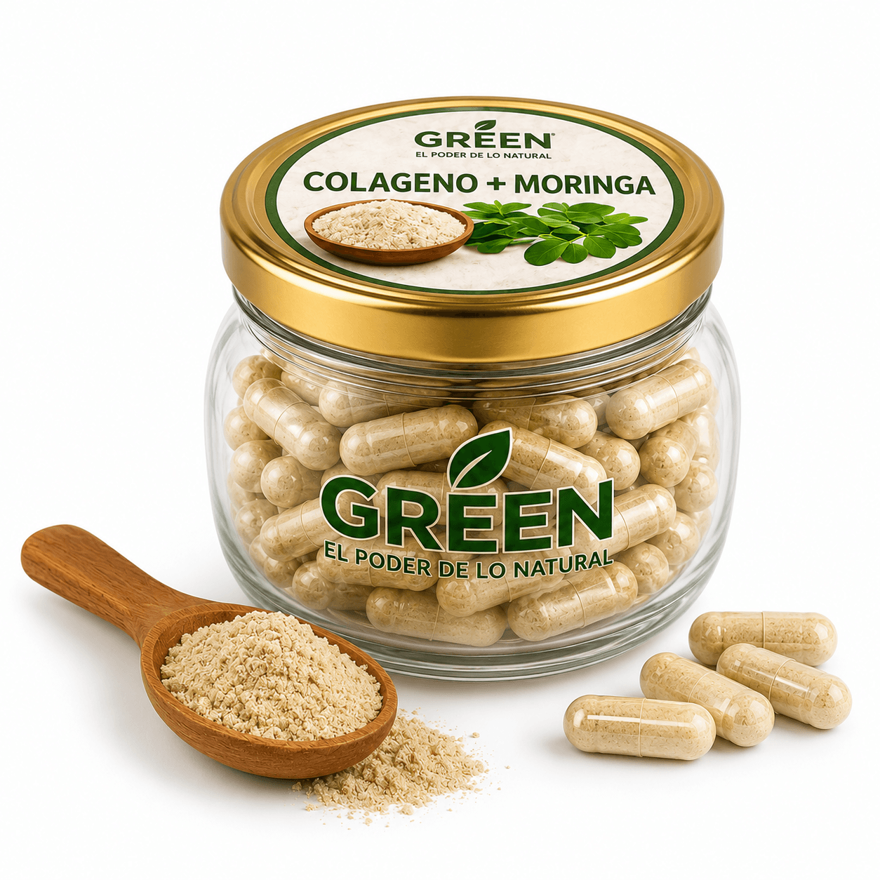COLÁGENO Y MORINGA DE 100 CÁPSULAS
