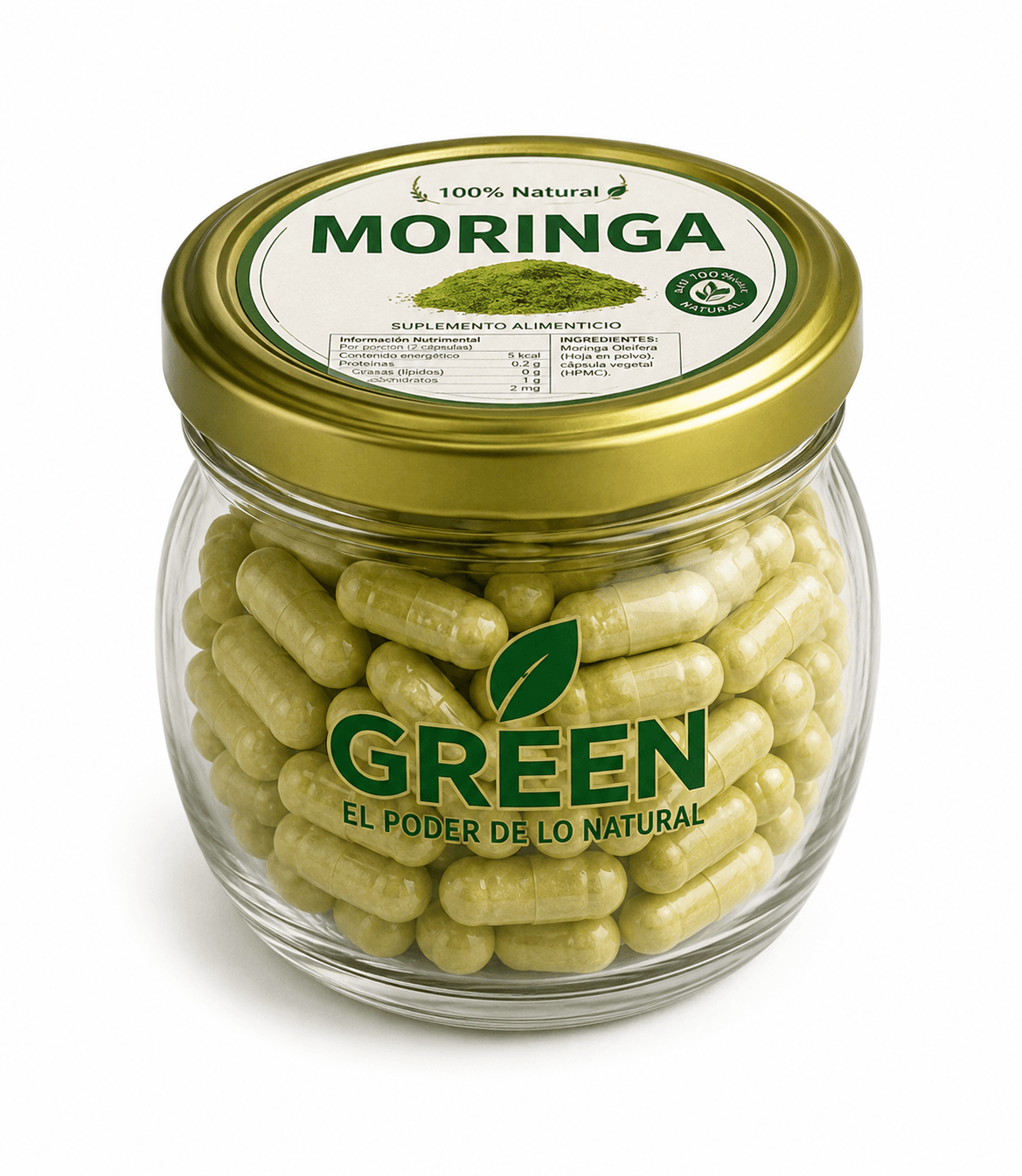 MORINGA OLEIFERA DE 100 CÁPSULAS