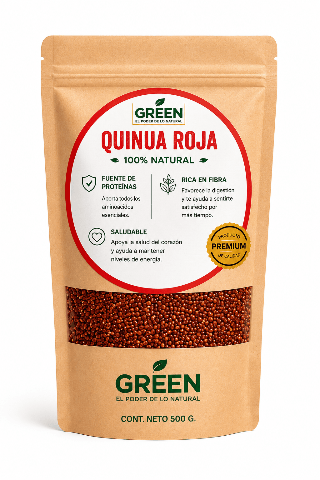 QUINUA ROJA SELECCIÓN DE 500 G