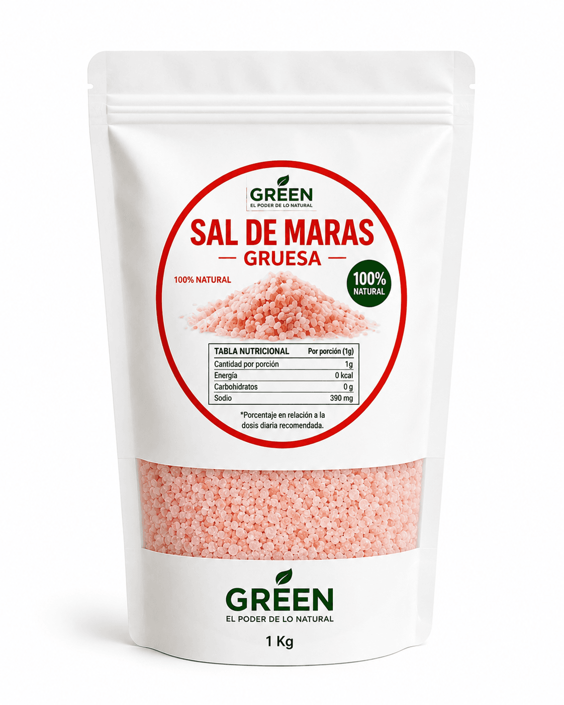 SAL DE MARAS GRANOS GRUESOS DE 1 KG