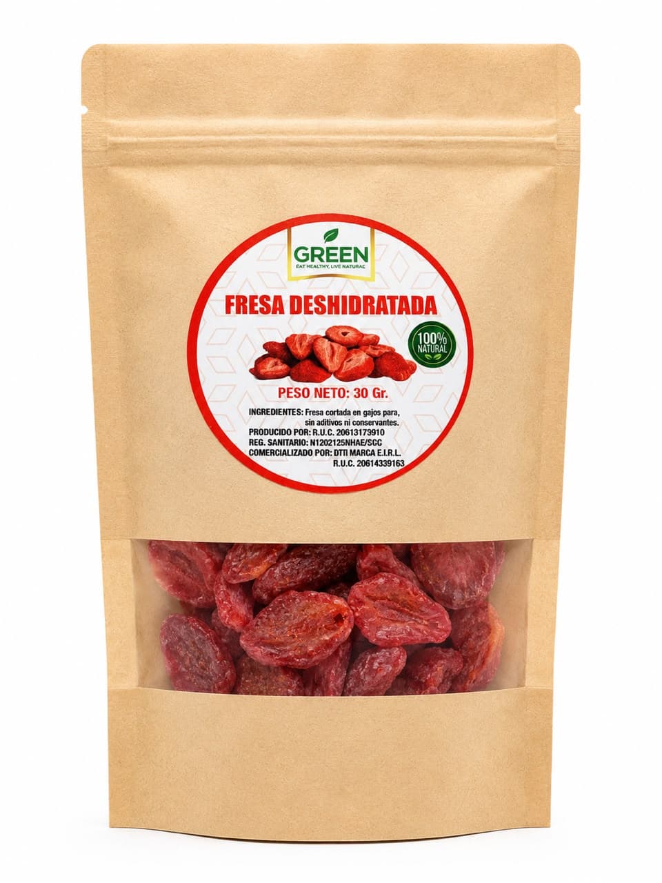 FRESA DESHIDRATADA BOLSA DE 30 G