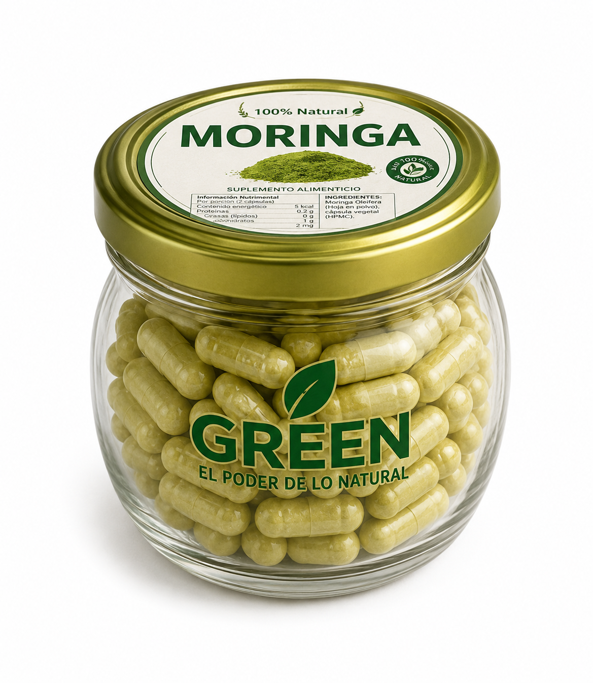 MORINGA OLEIFERA DE 100 CÁPSULAS